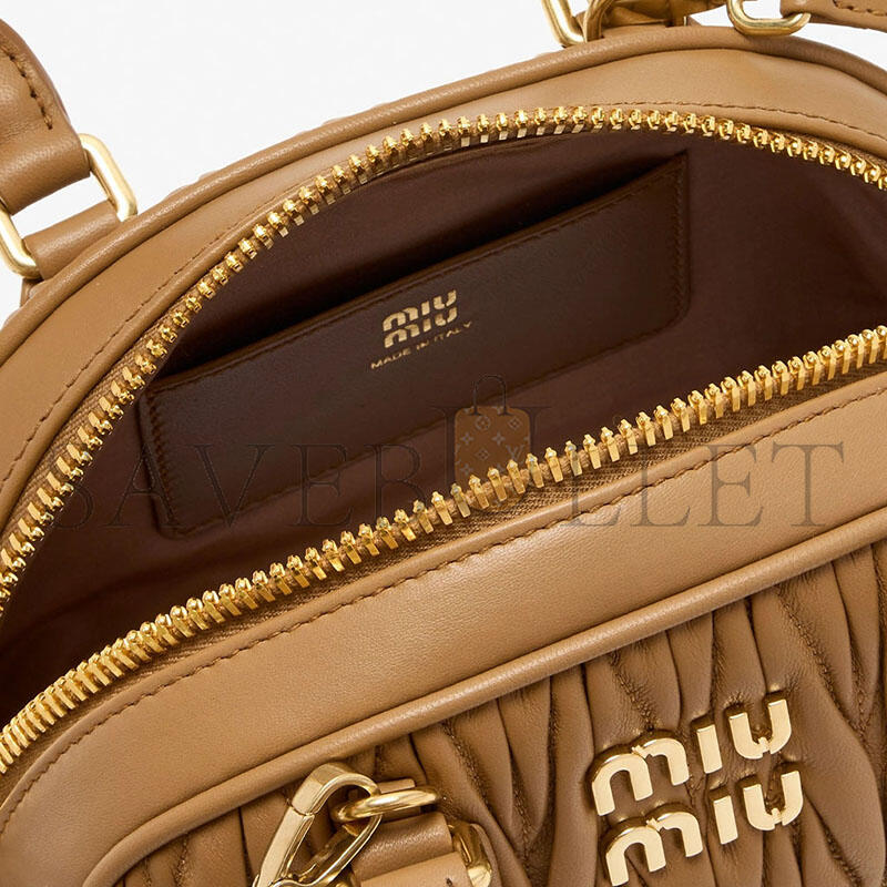 MIU MIU ARCADIE MATELASSÉ NAPPA LEATHER BAG 5BB191 (22*13*10.5cm)